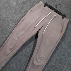KDNK Pants Mens 34x32 Gray Jogger Slim Fit Stretch Ankle Zip Chino Casual